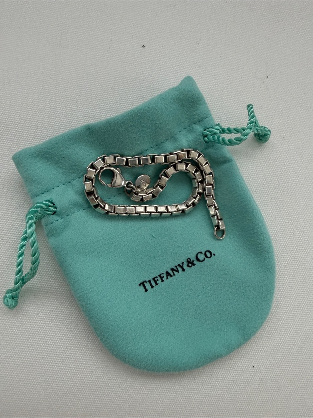 Tiffany & Co. Box Chain Sterling Bracelet